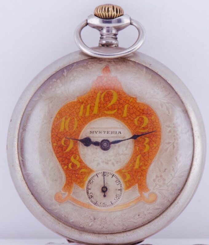 Antique Pocket Watch TWC Mysteria for Chinese Market c1900 Fancy Dial