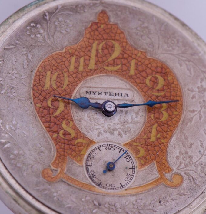 Antique Pocket Watch TWC Mysteria for Chinese Market c1900 Fancy Dial