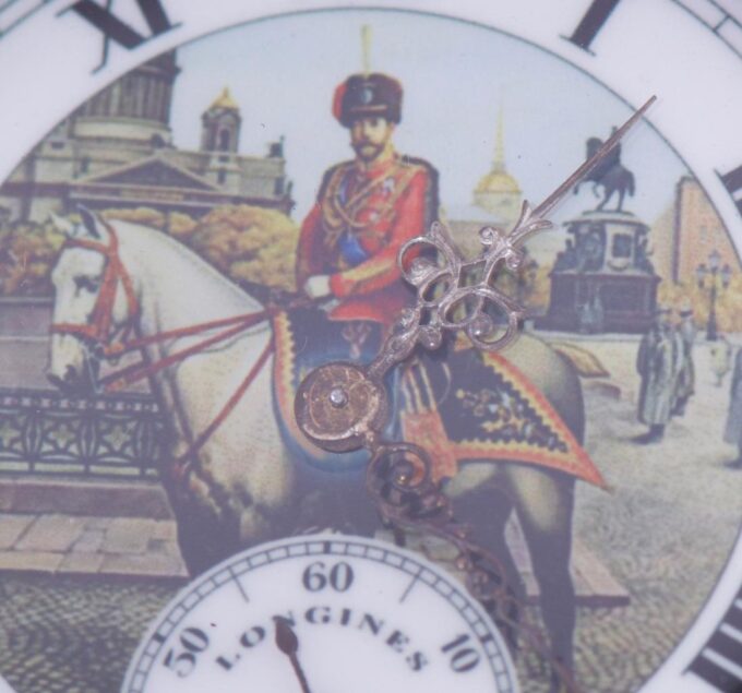 Antique Imperial Silver Longines Grand-Prix Pocket Watch-Tsar Nicholas II