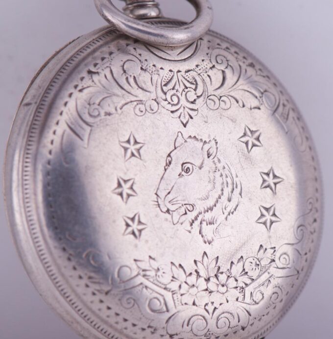 Antique Imperial Silver Longines Grand-Prix Pocket Watch-Tsar Nicholas II