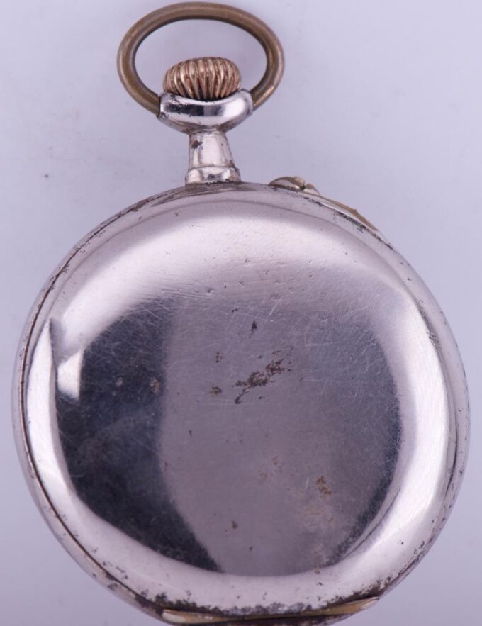 Antique Pocket Watch French Masonic LeCoultre Caliber Fancy Enamel Dial c1890's