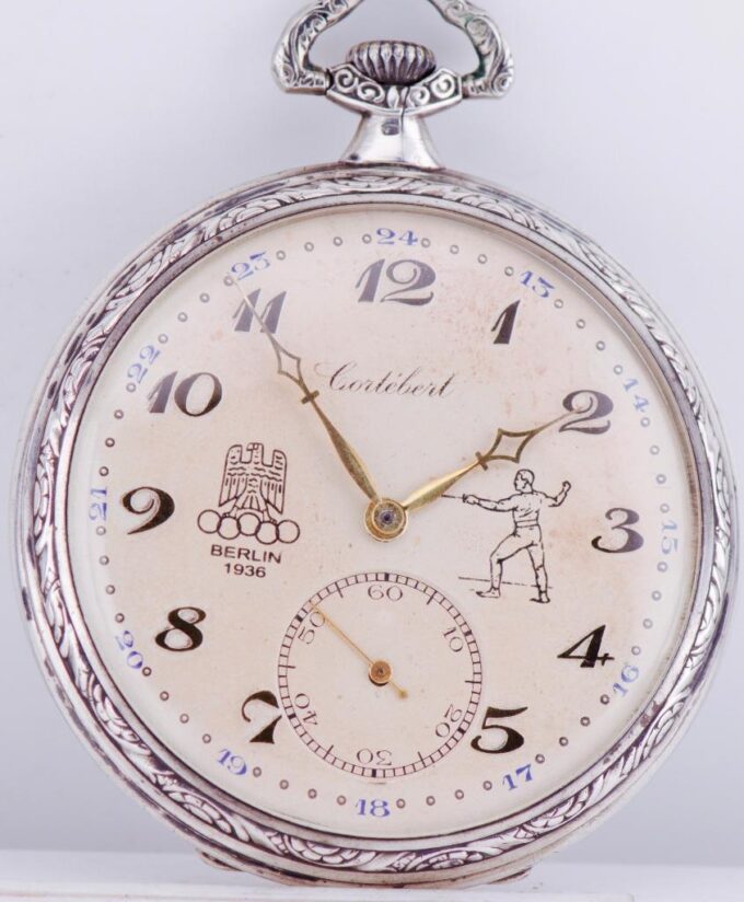 Historic Cortebert Award Pocket Watch for 1936 Berlin Olympic Game Fencing Prize
