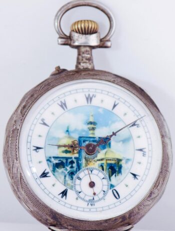 Antique LeCoultre Caliber Silver Pocket Watch Ottoman Turkish Market-Enamel Dial