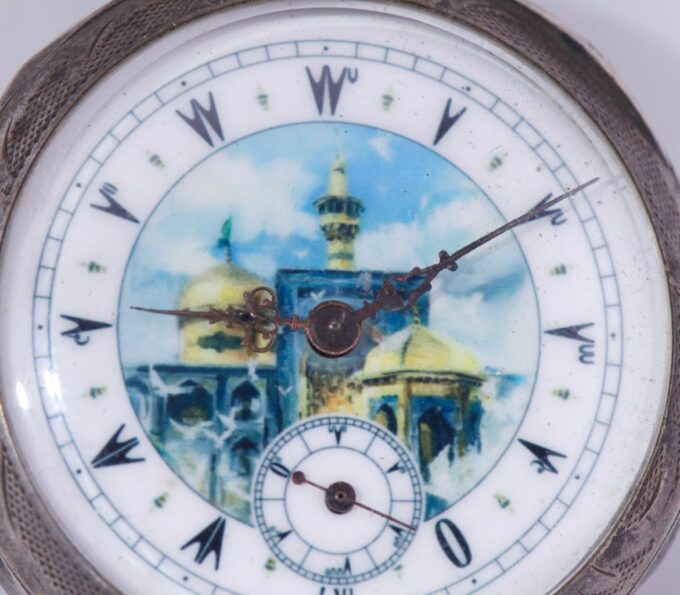 Antique LeCoultre Caliber Silver Pocket Watch Ottoman Turkish Market-Enamel Dial