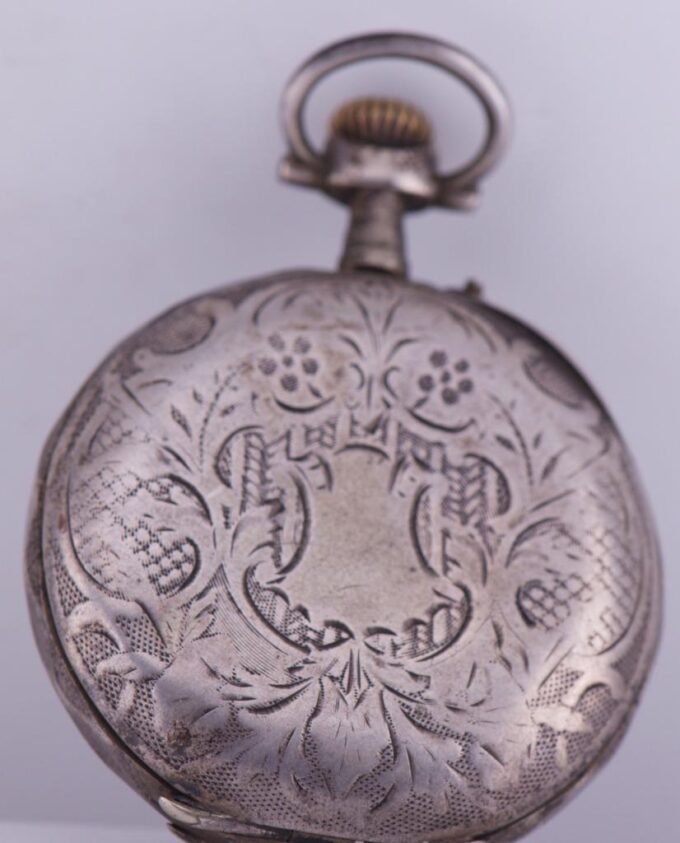 Antique LeCoultre Caliber Silver Pocket Watch Ottoman Turkish Market-Enamel Dial