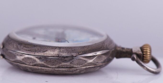 Antique LeCoultre Caliber Silver Pocket Watch Ottoman Turkish Market-Enamel Dial