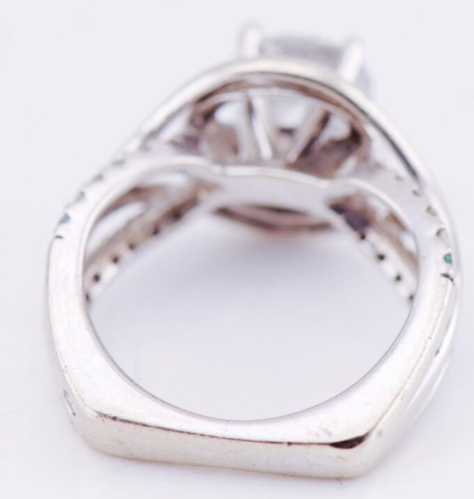 Estate Designers Yalina Engagement Ring 14k White Gold and 2ct Diamond