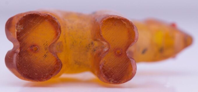 Rare Antique Hand Carved Natural Amber Bear Figurine c1900's