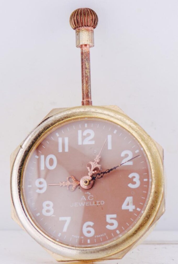 Rare Antique 18k Gold Plated French Grand-Prix Car Racing Watch c1900-Perfect