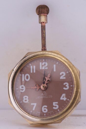 Rare Antique 18k Gold Plated French Grand-Prix Car Racing Watch c1900-Perfect