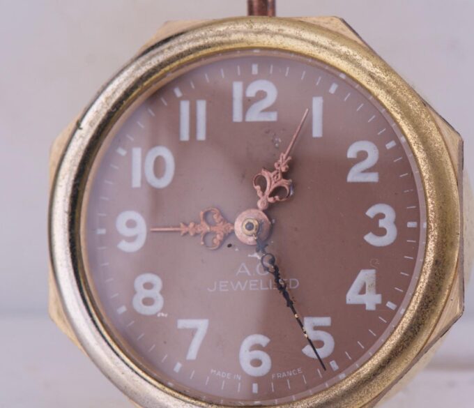 Rare Antique 18k Gold Plated French Grand-Prix Car Racing Watch c1900-Perfect