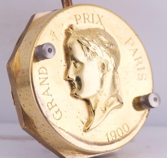 Rare Antique 18k Gold Plated French Grand-Prix Car Racing Watch c1900-Perfect