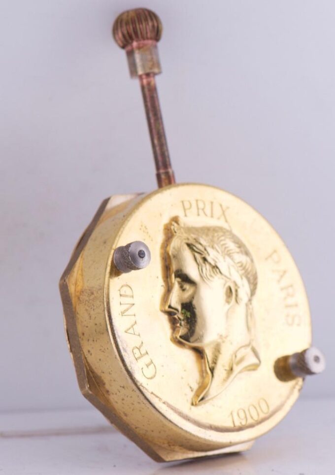Rare Antique 18k Gold Plated French Grand-Prix Car Racing Watch c1900-Perfect