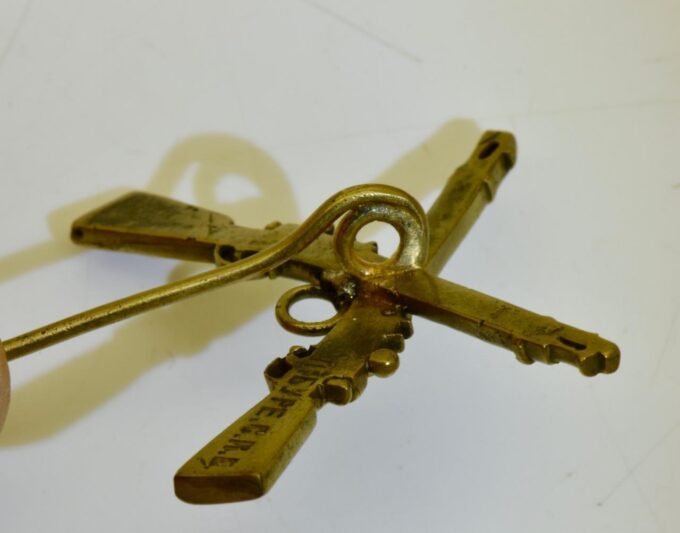 Antique Award Pocket Watch Chain Holder Pin by Pavel Buhre