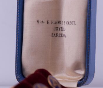 Rare Antique Masonic Gold Plated Enamel Cufflinks Set Original Box c1890's