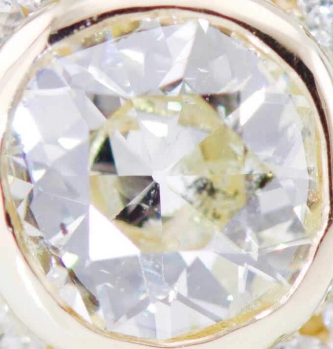 Antique French Chaumet 18k Gold 1.8ct Diamond Ladies Ring c1930's Art-Deco Era