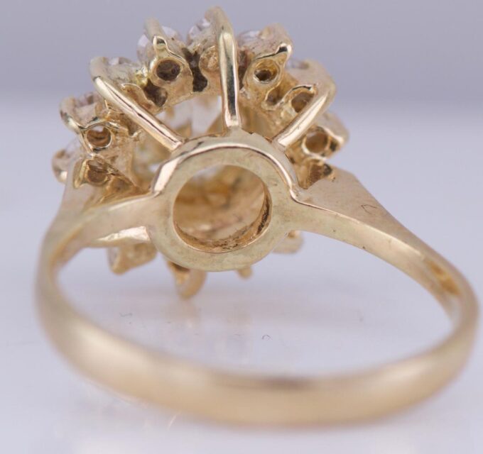 Antique French Chaumet 18k Gold 1.8ct Diamond Ladies Ring c1930's Art-Deco Era