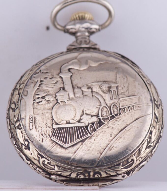 Antique RAILROAD Officer's Award Pocket Watch for Ottoman Market c1900 Mehmed V