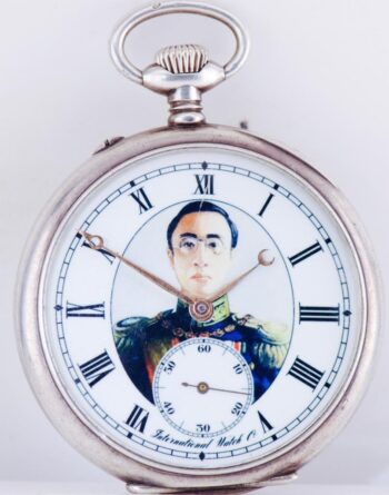 Antique Pocket Watch "International Watch Co" Schaffhausen-Emperor PuYi of China