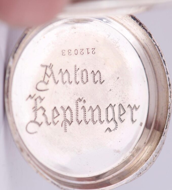 Antique Silver Engraved Pocket Watch for Chinese Market-Qing Dynasty Era c1890s