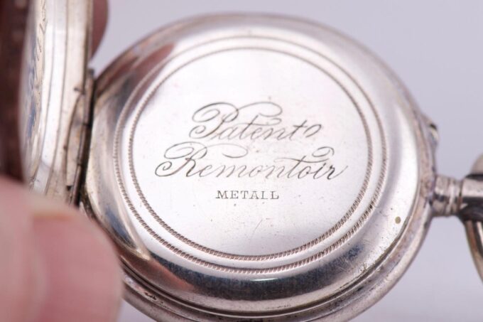 Antique Silver Engraved Pocket Watch for Chinese Market-Qing Dynasty Era c1890s