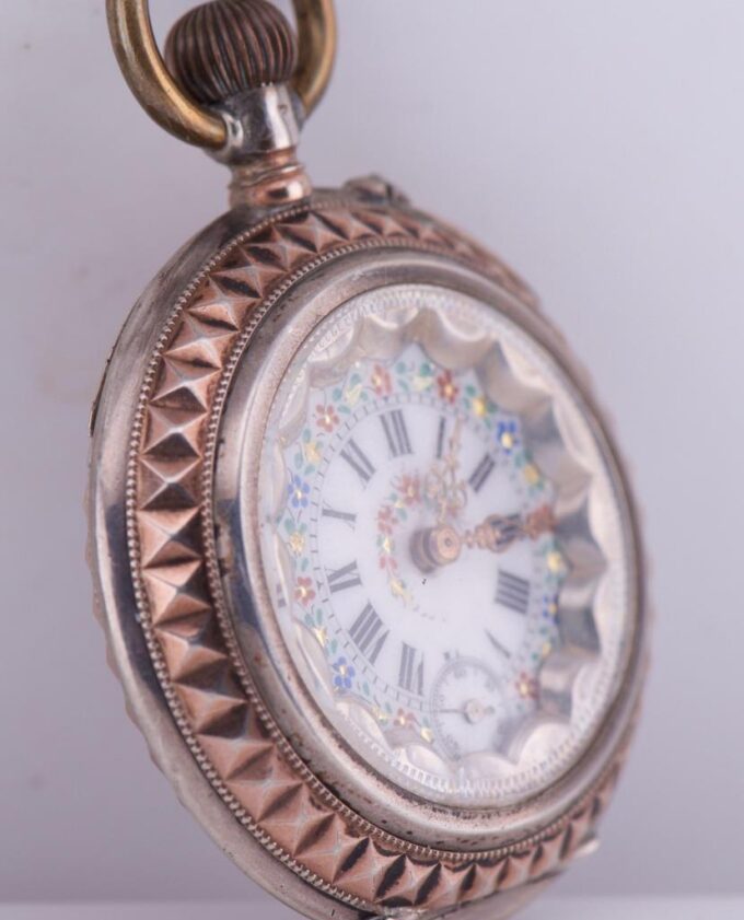 Antique Silver Engraved Pocket Watch for Chinese Market c1890-Qing Dynasty Era