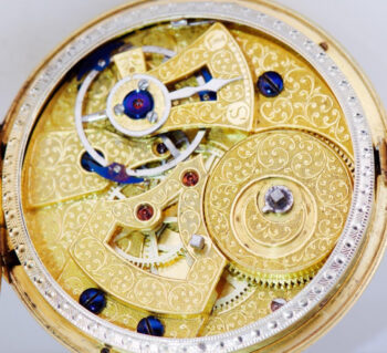 Antique Chinese Duplex Piguet Meylan Pocket Watch Silver Enamel-Qing Dynasty Era