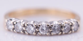 Antique 14k Gold 0.43ct Diamond Ladies Ring Size 6.5