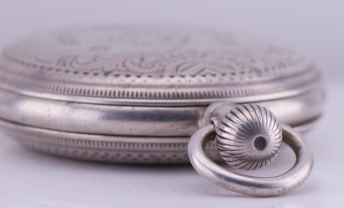 Antique Imperial Silver Longines Award Pocket Watch Tsar Nicholas II c1896