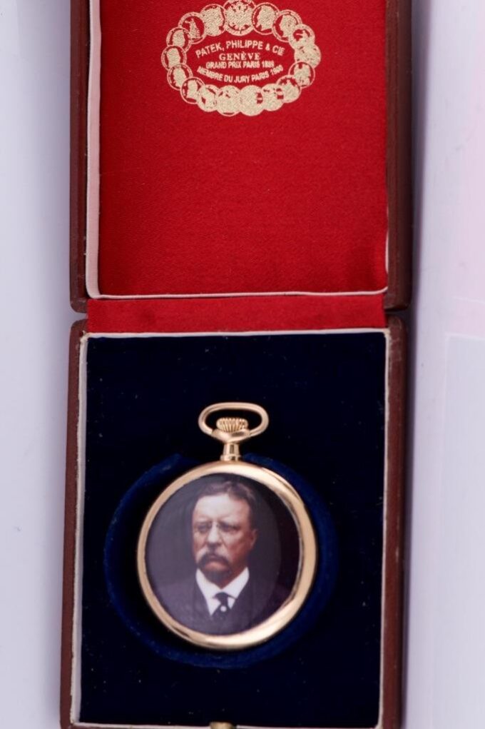 Antique Patek Philippe Masonic Pocket Watch 18k Gold Enamel USA President Award