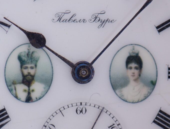 Antique WWI Imperial Officer's Award Pavel Buhre Wristwatch c1914 Gold Plated