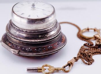 Antique Verge Fusee Silver Triple Case George Prior Pocket Watch Ottoman c1800's