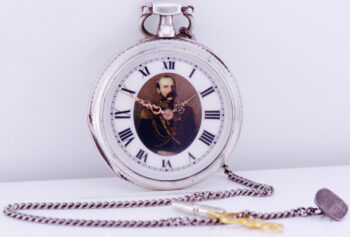 Antique Tsar Army Officer Silver Pocket Watch Award Russo-Turkish War c1877-1878