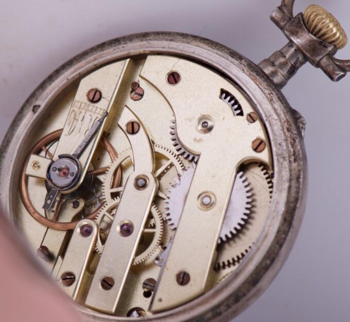 Antique Silver LeCoultre Pocket Watch for 1st Olympic Games c1896 Athens