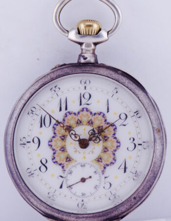 Antique Silver French Pocket Watch for Oriental Market c1900's-Jeannin a Angers