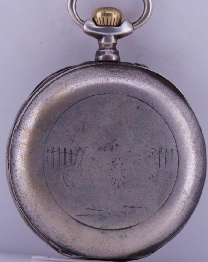 Antique Silver French Pocket Watch for Oriental Market c1900's-Jeannin a Angers