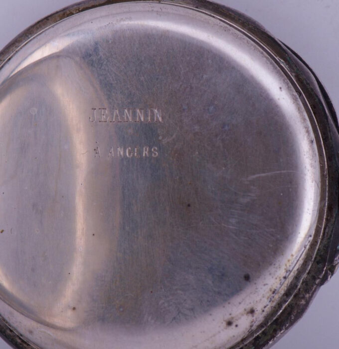 Antique Silver French Pocket Watch for Oriental Market c1900's-Jeannin a Angers