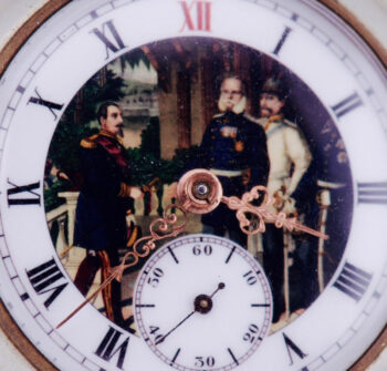 Antique Pocket Watch WWI Central Powers Officer's Award Military c1914-1915