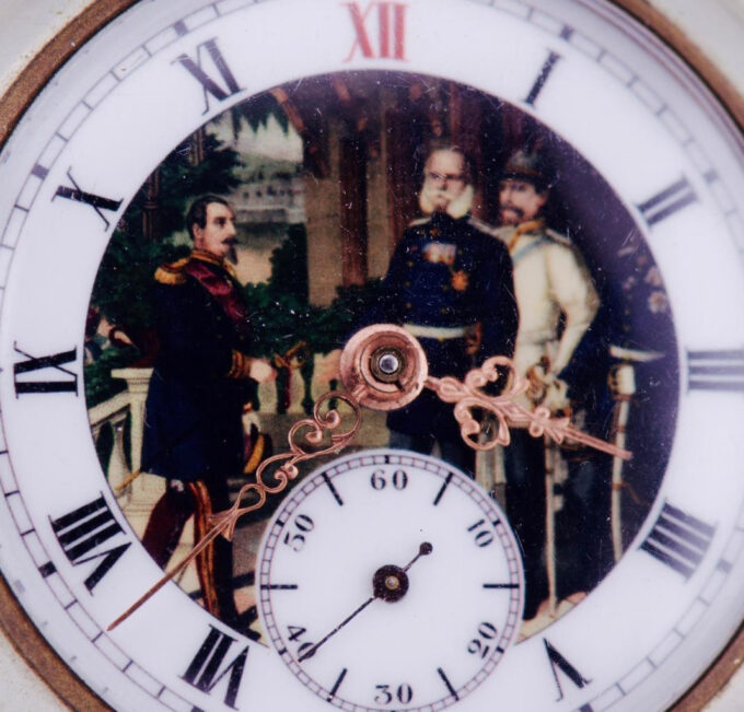 Antique Pocket Watch WWI Central Powers Officer's Award Military c1914-1915