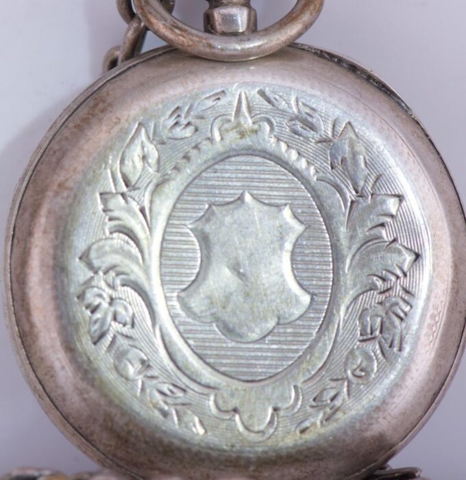Antique Pocket Watch Chinese Qing Dynasty Era Fancy Enamel Zodiac Dial c1860
