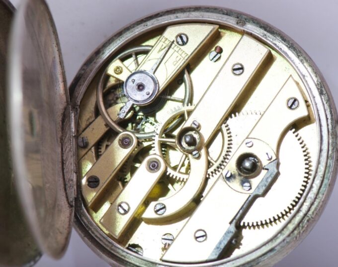 Antique Pocket Watch Chinese Qing Dynasty Era Fancy Enamel Zodiac Dial c1860