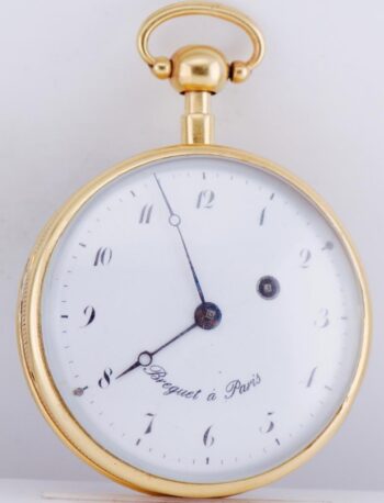 Antique Breguet REPEATER Verge Fusee Pocket Watch 18k Gilt Enamel - Napoleon I