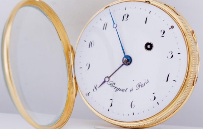 Antique Breguet REPEATER Verge Fusee Pocket Watch 18k Gilt Enamel - Napoleon I