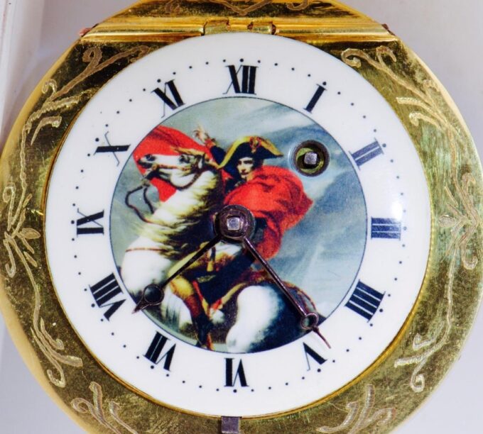 Antique Verge Fusee Ball Shape Agate Hard Stone Pocket Watch Napoleon I Era 1810
