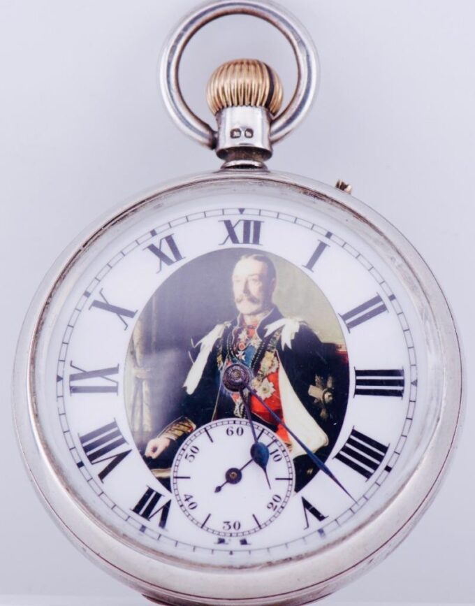 Antique J.Benson Sterling Silver Pocket Watch-CHRONOMETER Maker to King George V