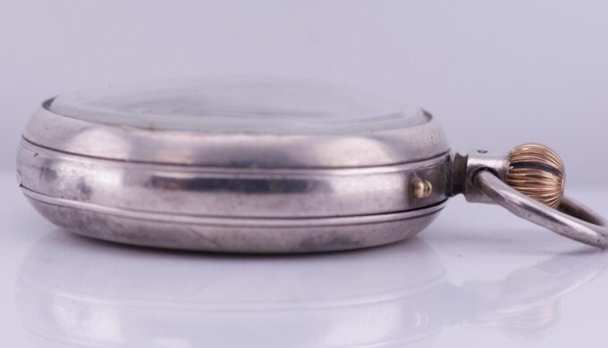 Antique J.Benson Sterling Silver Pocket Watch-CHRONOMETER Maker to King George V