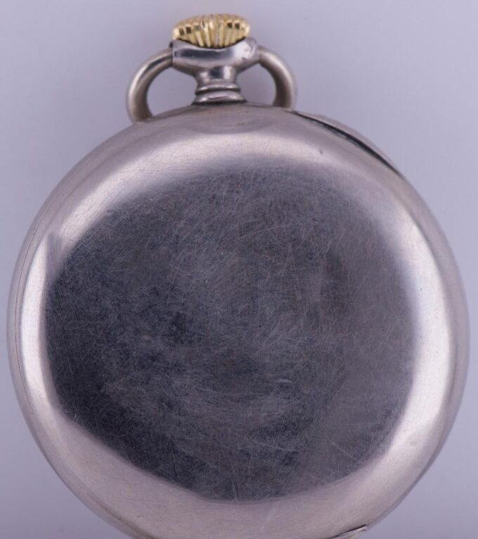 Antique Longines Pocket Watch for Ottoman Market-Enamel Dial Portrait of Sultan