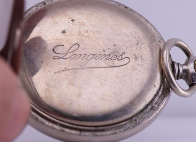 Antique Longines Pocket Watch for Ottoman Market-Enamel Dial Portrait of Sultan