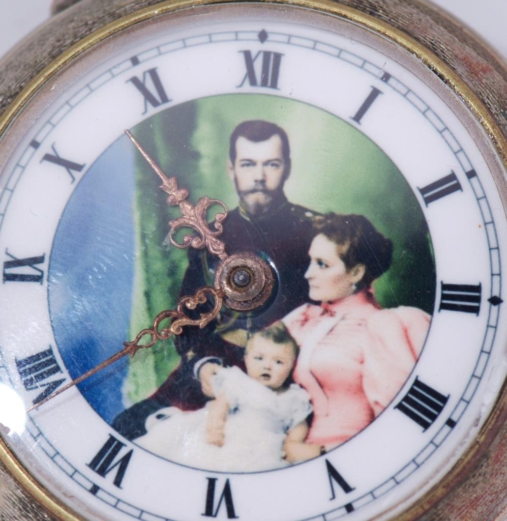 Antique WWI Era Imperial Pocket Watch-Romanov Tsar's Family Enamel Dial c1916