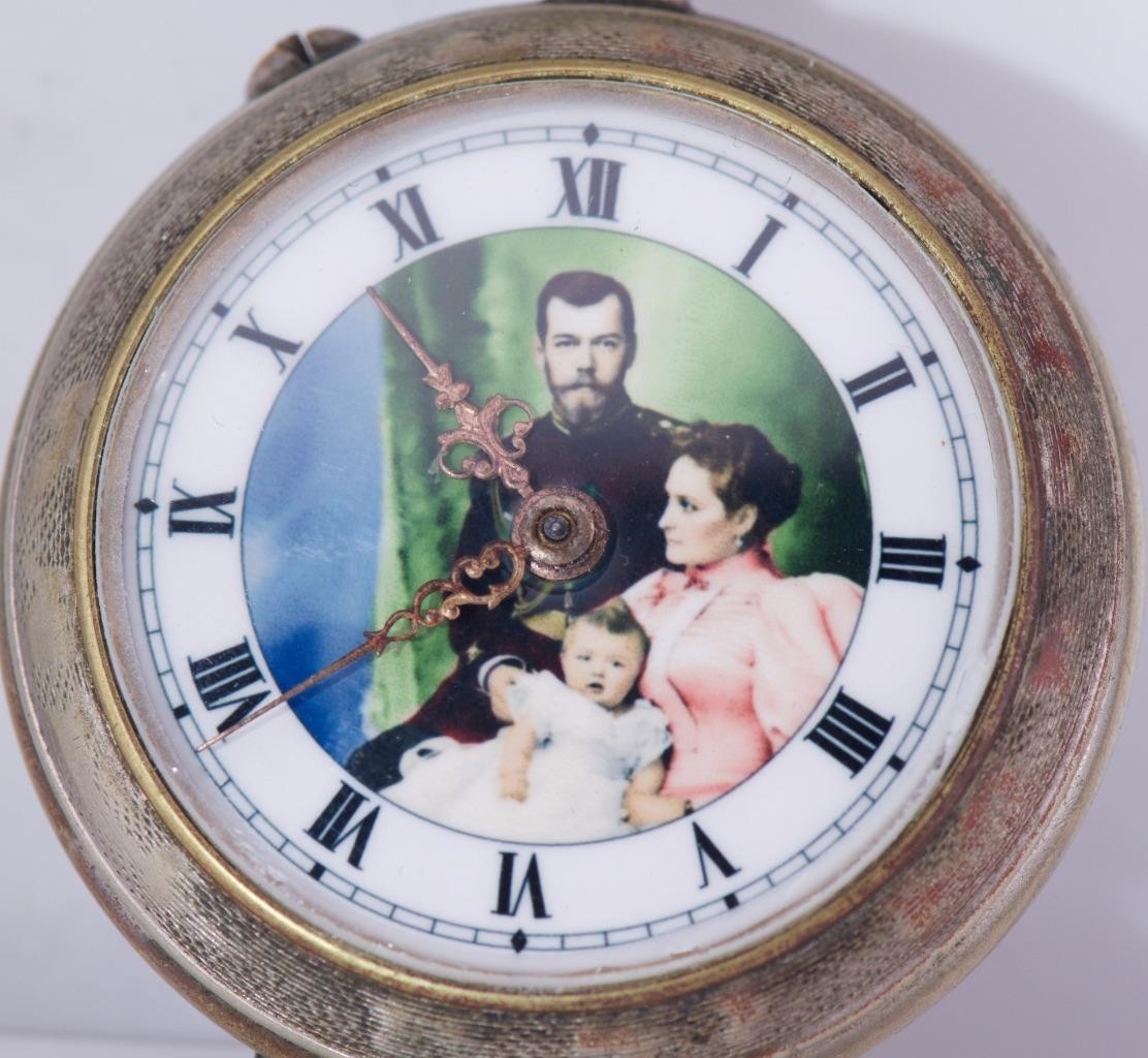 Antique WWI Era Imperial Pocket Watch-Romanov Tsar's Family Enamel Dial c1916